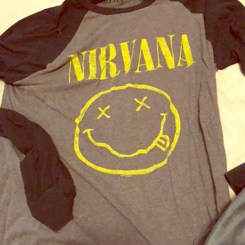 Nirvana band tee shirt long sleeve